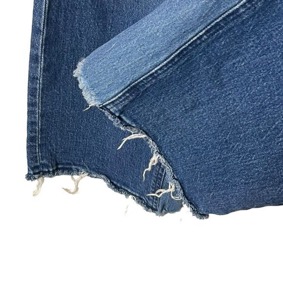 Abercrombie & Fitch The Kick Flare Ultra High Rise Jeans Crop Two Tone Size 32 S - Picture 10 of 13